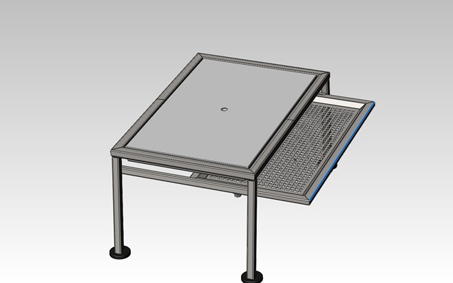Organtisch mit Zuschneide-Platte