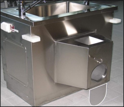 Einfach-Andocksäule für einen Präpariertisch