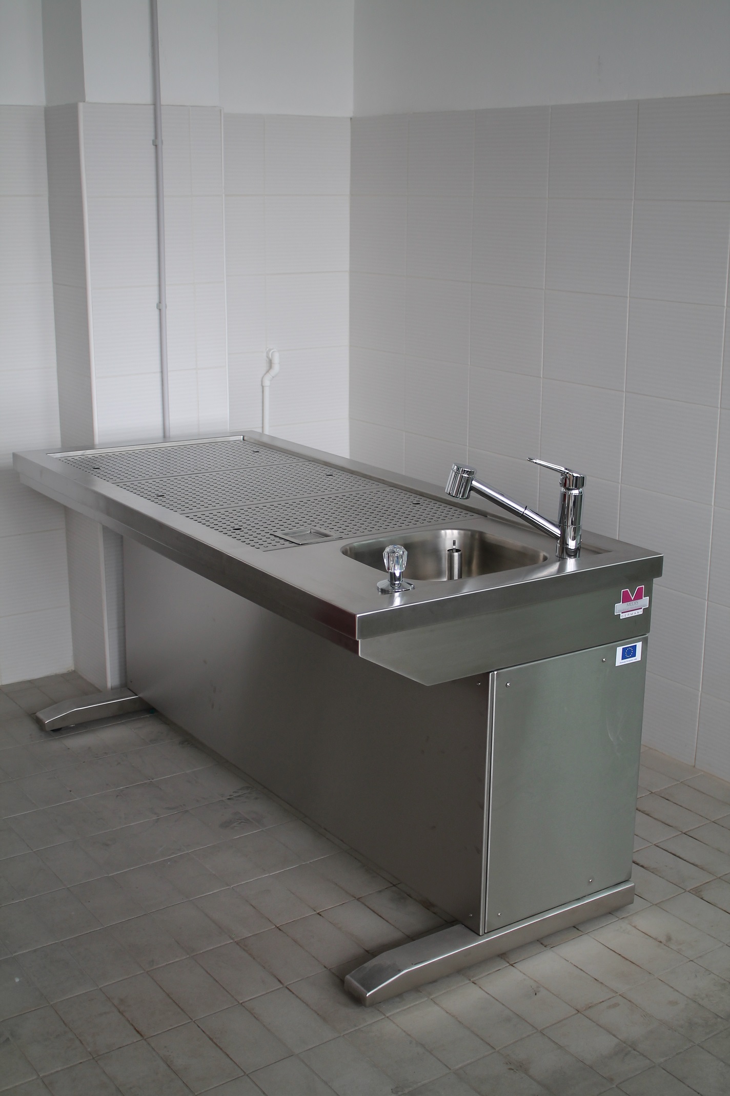 Zuschneidetisch Abgesaugt